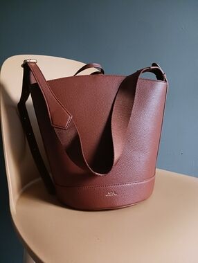 A.P.C. Ana Nut Brown Bucket Bag